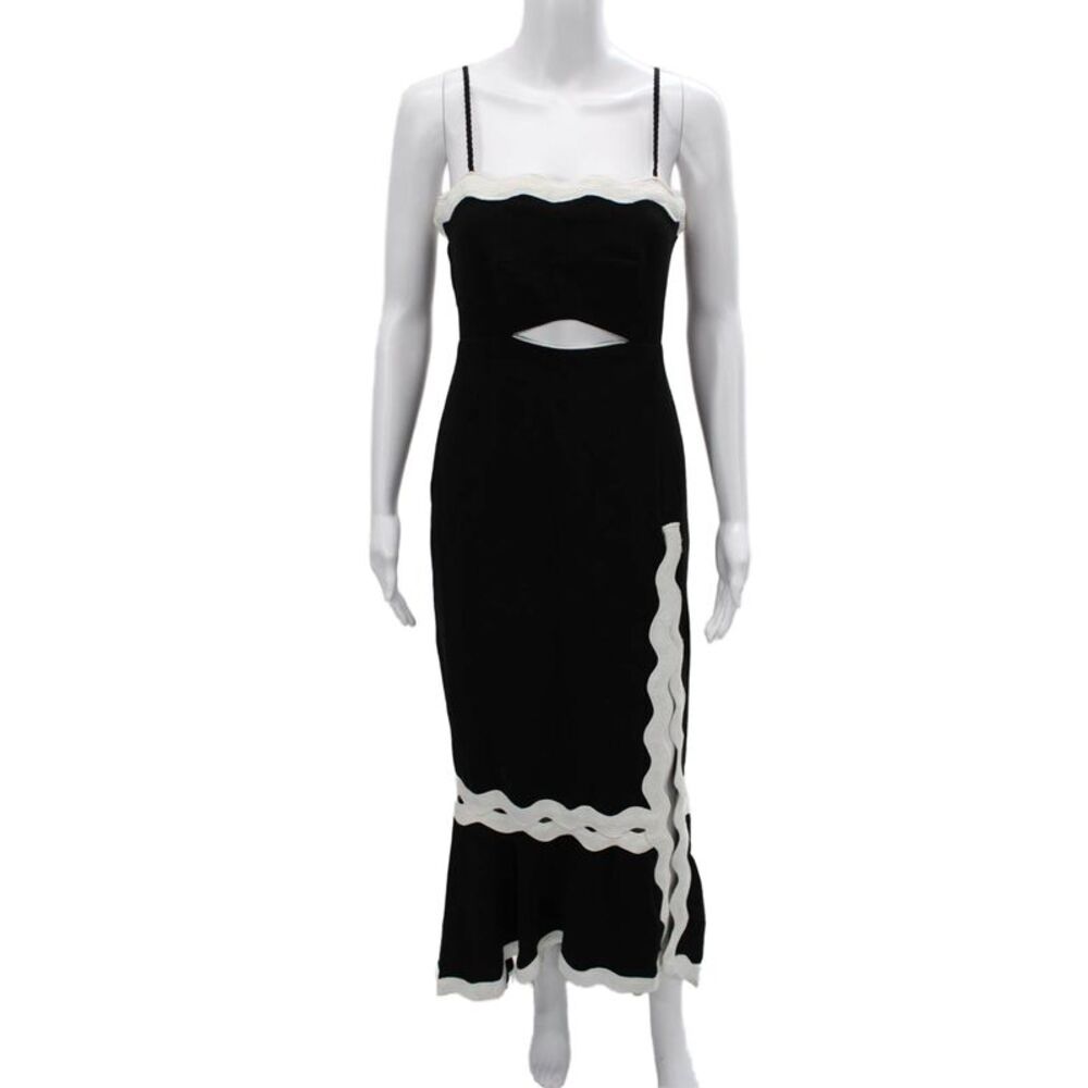 Jonathan Simkhai Women Black Mermaid Sweetheart Dress Size 8